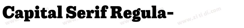Capital Serif Regula字体转换 Capital Serif Regula字体转换